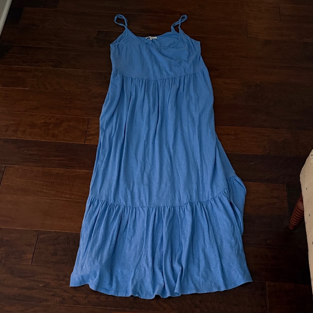 Z Supply Light Blue Tiered Maxi Dress